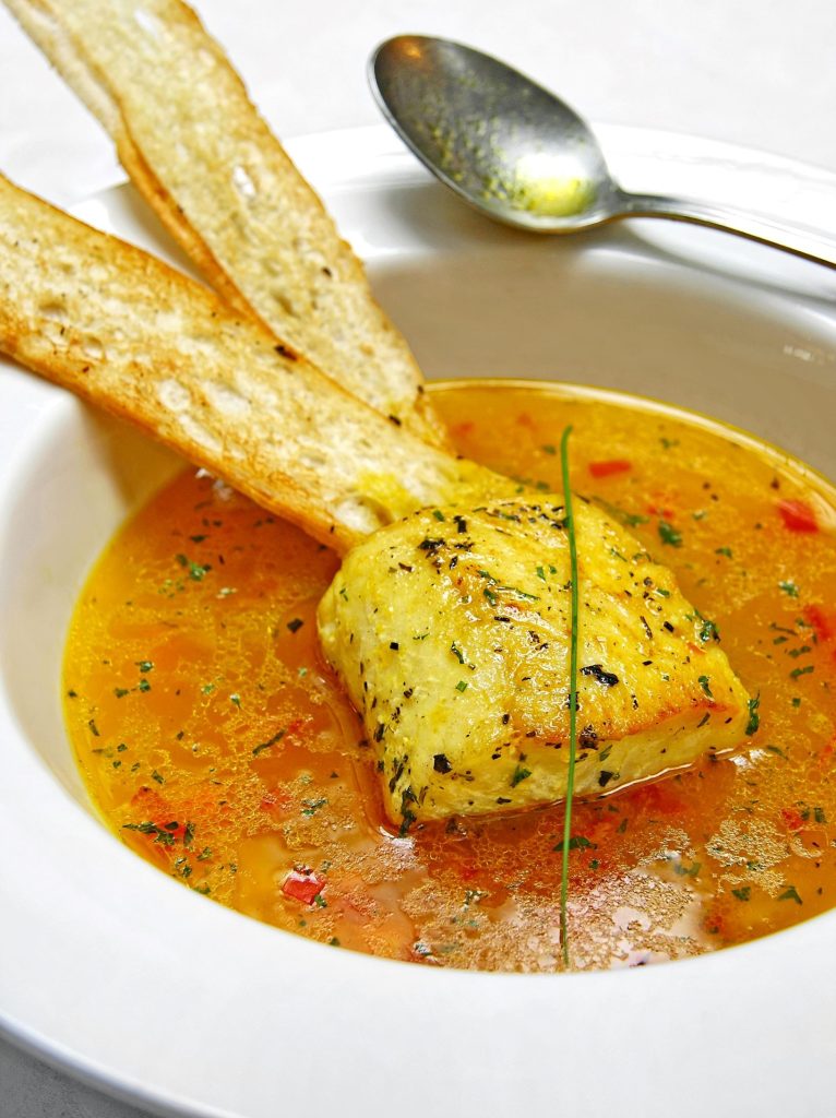 saffron fish soup